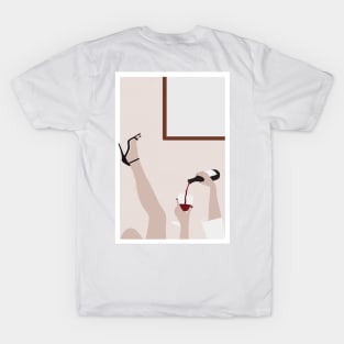 Red wine and heels T-Shirt